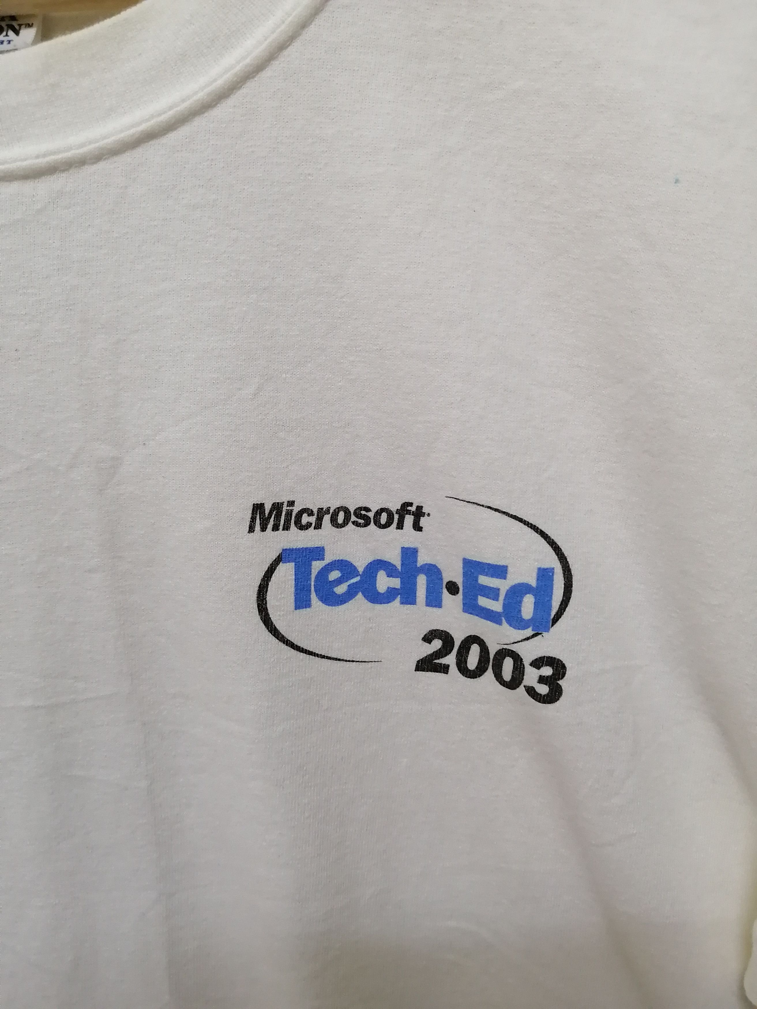 Vintage Vintage Microsoft Tech.Ed DELL 2003 Tshirt - Size L Size US L / EU 52-54 / 3 - 3 Thumbnail