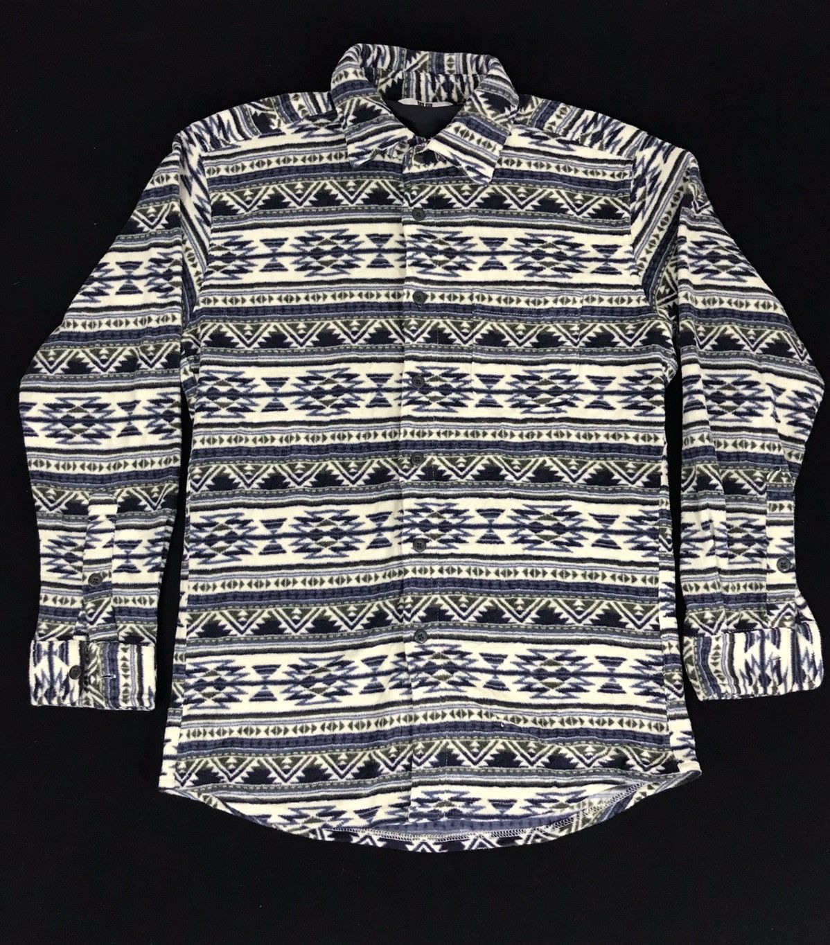 Japanese Brand Uniqlo Wool Fleece Sweatshirt Jacket Ethic Aztec Striped Size US S / EU 44-46 / 1 - 1 Thumbnail