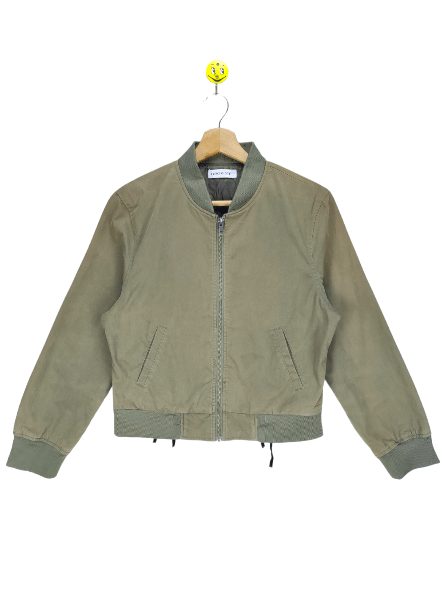 Japanese Brand Steals🔥Cropped Jacket Zip Up Shoelace Style by Browny Size S / US 4 / IT 40 - 2 Thumbnail