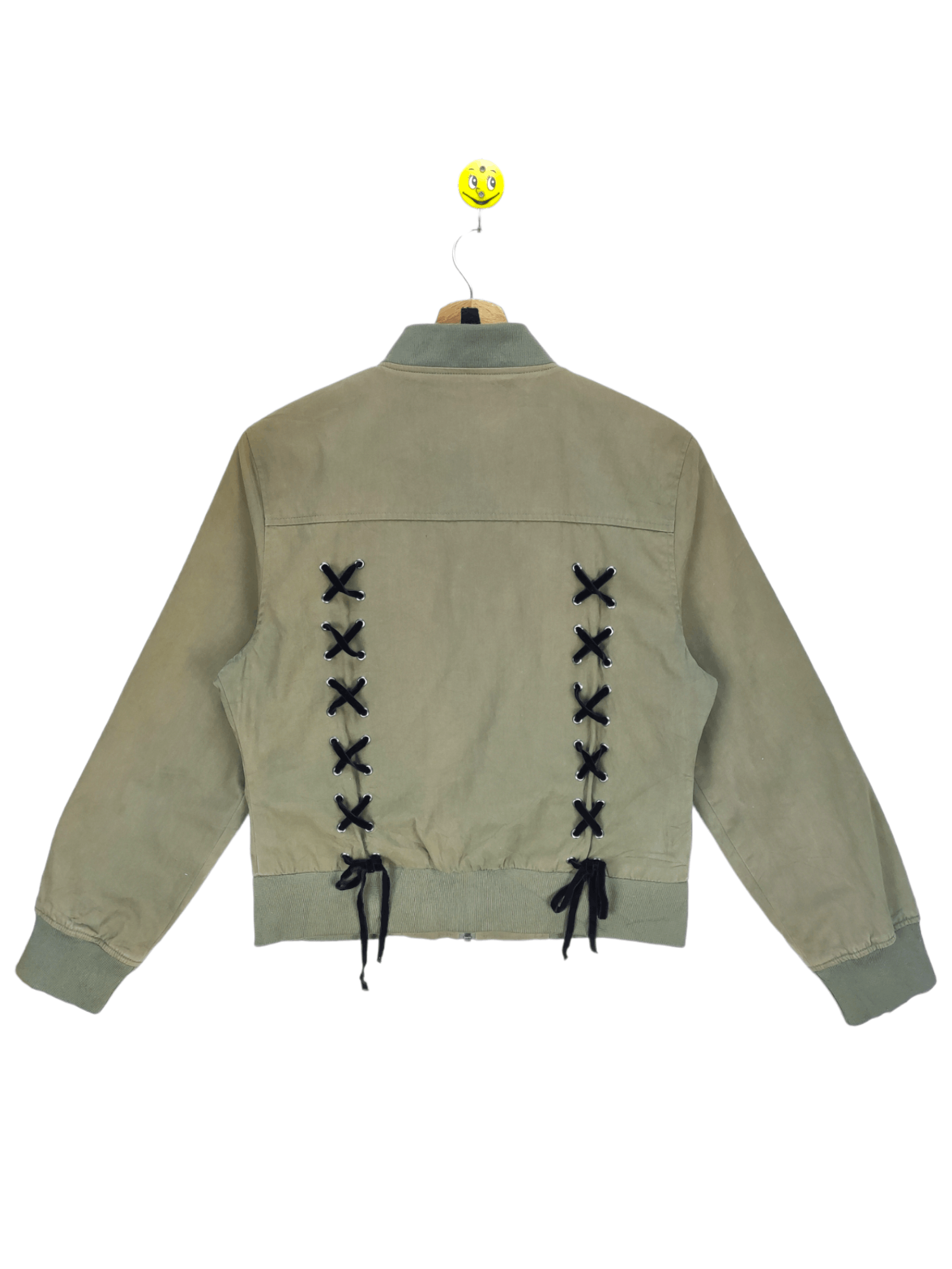 Japanese Brand Steals🔥Cropped Jacket Zip Up Shoelace Style by Browny Size S / US 4 / IT 40 - 1 Thumbnail