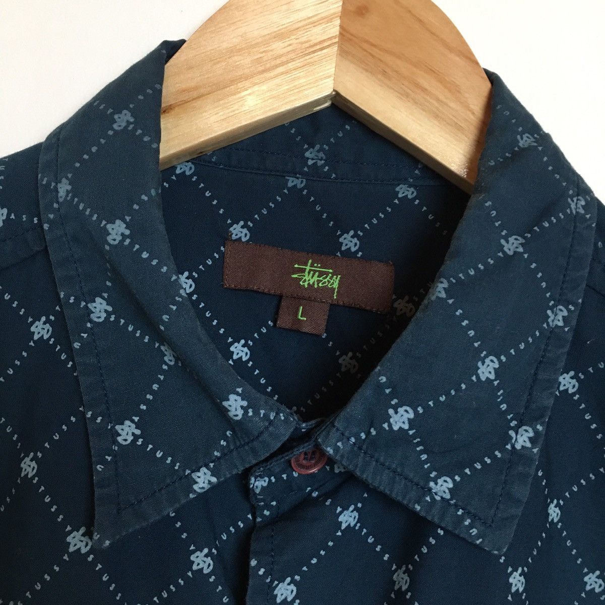 Stussy Vintage Stussy Monogram Shirt Size US L / EU 52-54 / 3 - 5 Thumbnail