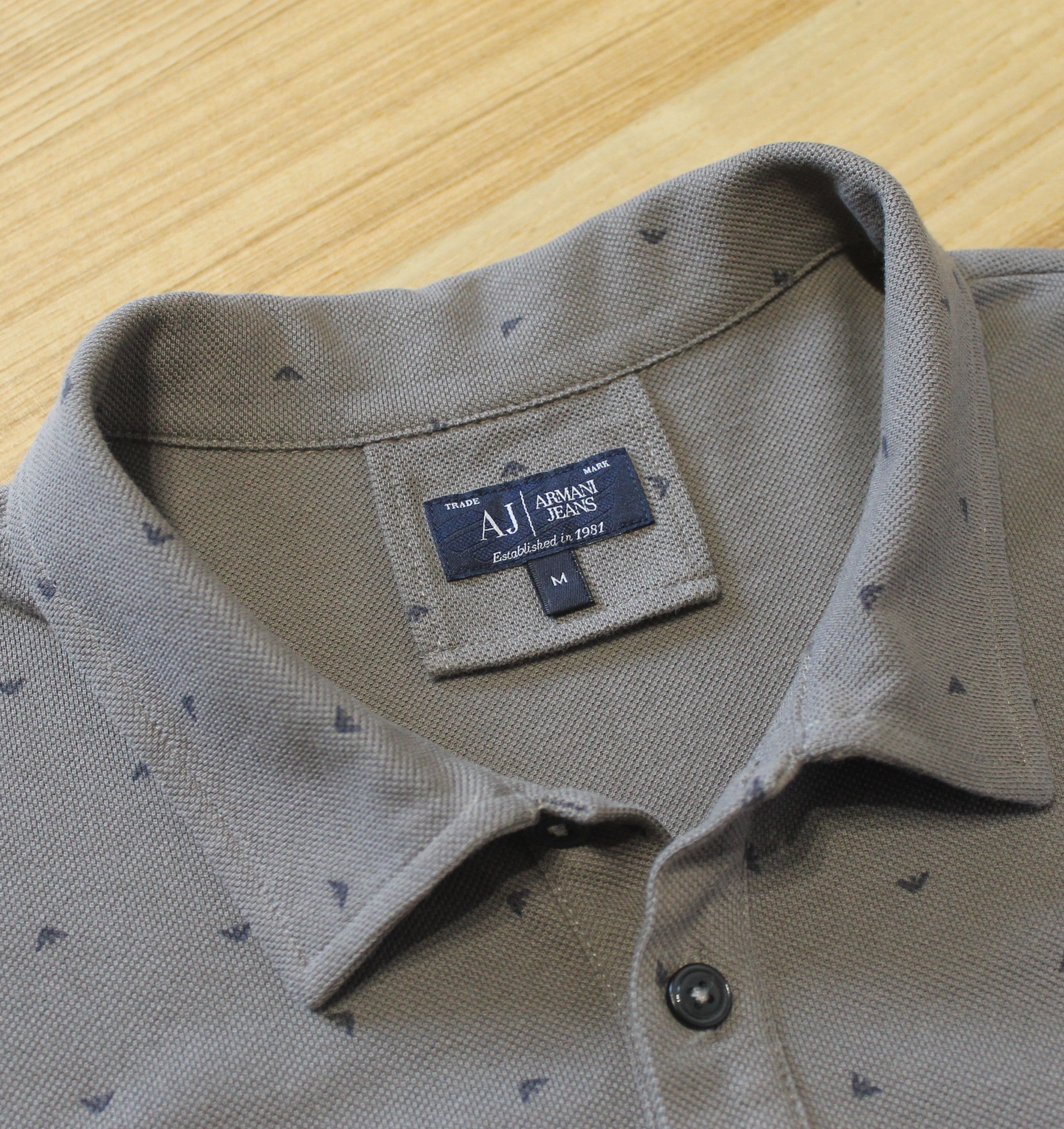 Armani × Emporio Armani Armani Jeans Polo Monogram Size US M / EU 48-50 / 2 - 7 Thumbnail