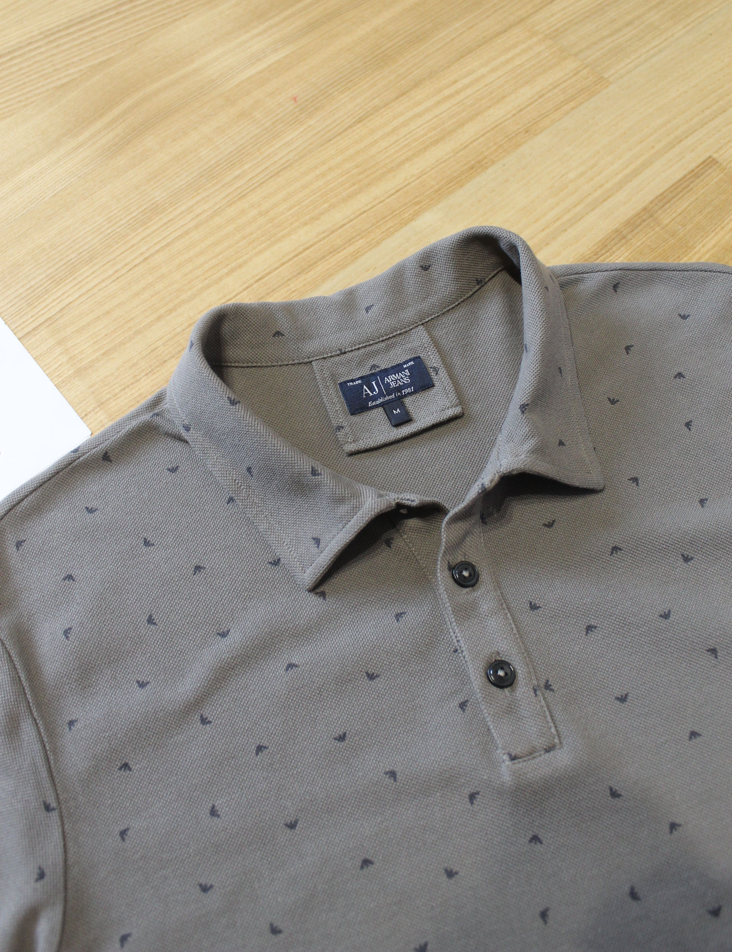 Armani × Emporio Armani Armani Jeans Polo Monogram Size US M / EU 48-50 / 2 - 6 Thumbnail