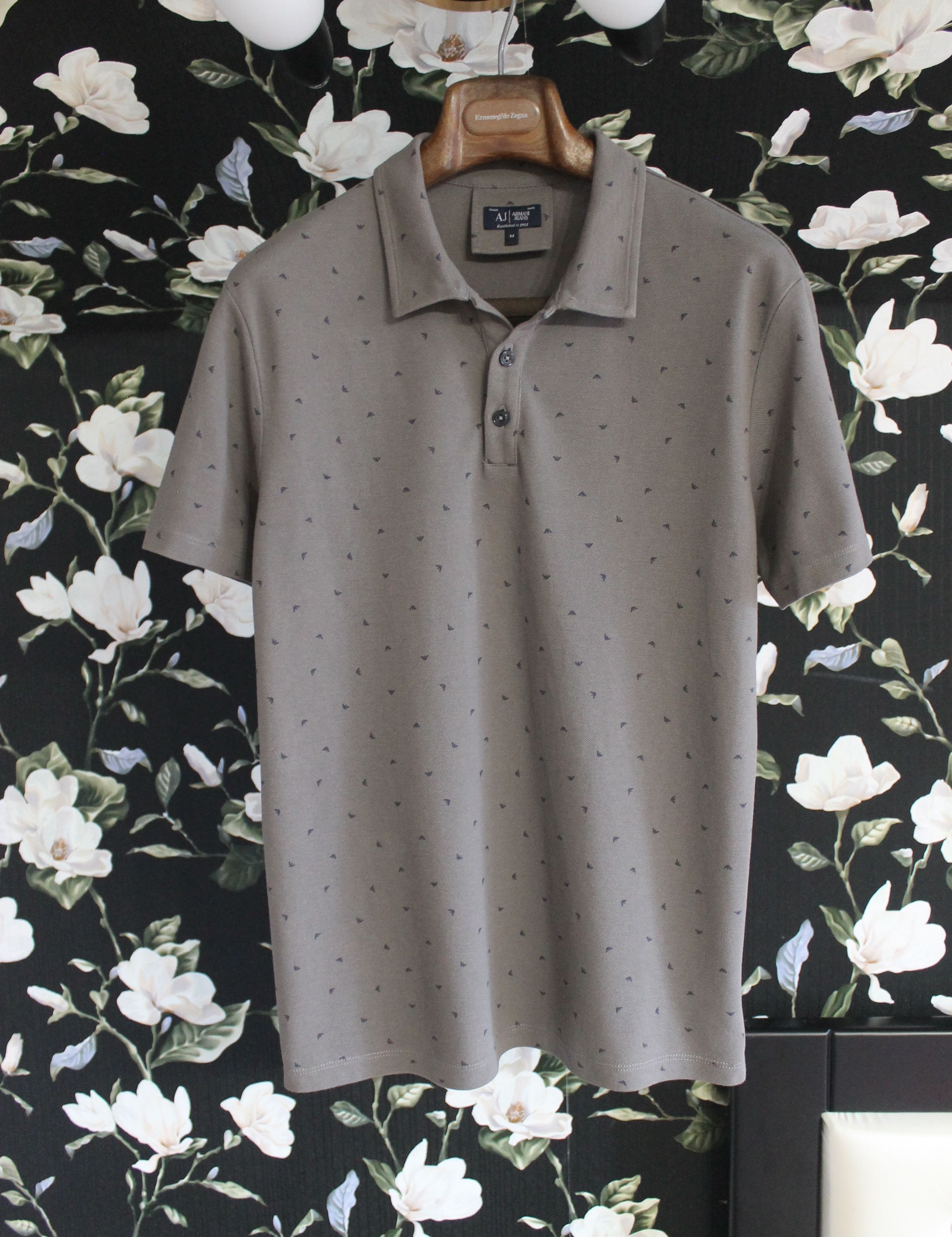 Armani × Emporio Armani Armani Jeans Polo Monogram Size US M / EU 48-50 / 2 - 1 Thumbnail