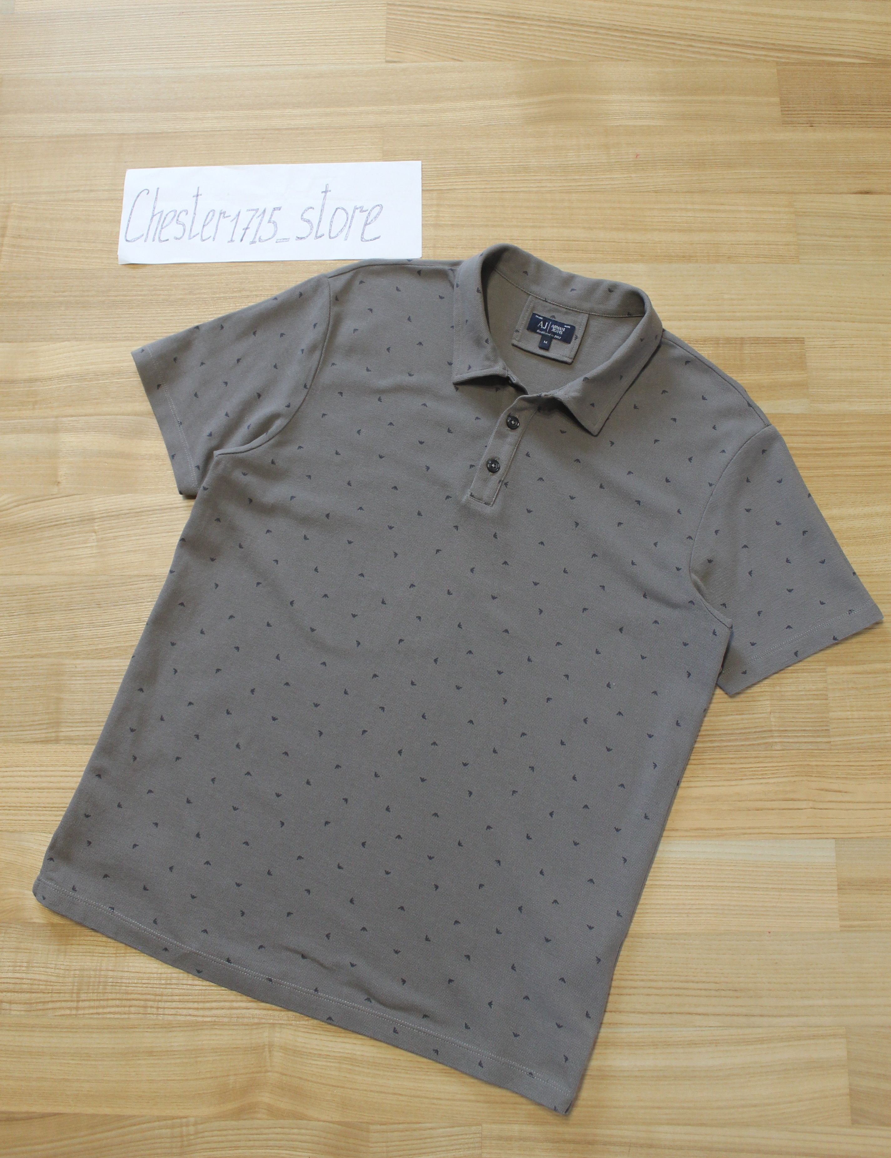 Armani × Emporio Armani Armani Jeans Polo Monogram Size US M / EU 48-50 / 2 - 5 Thumbnail