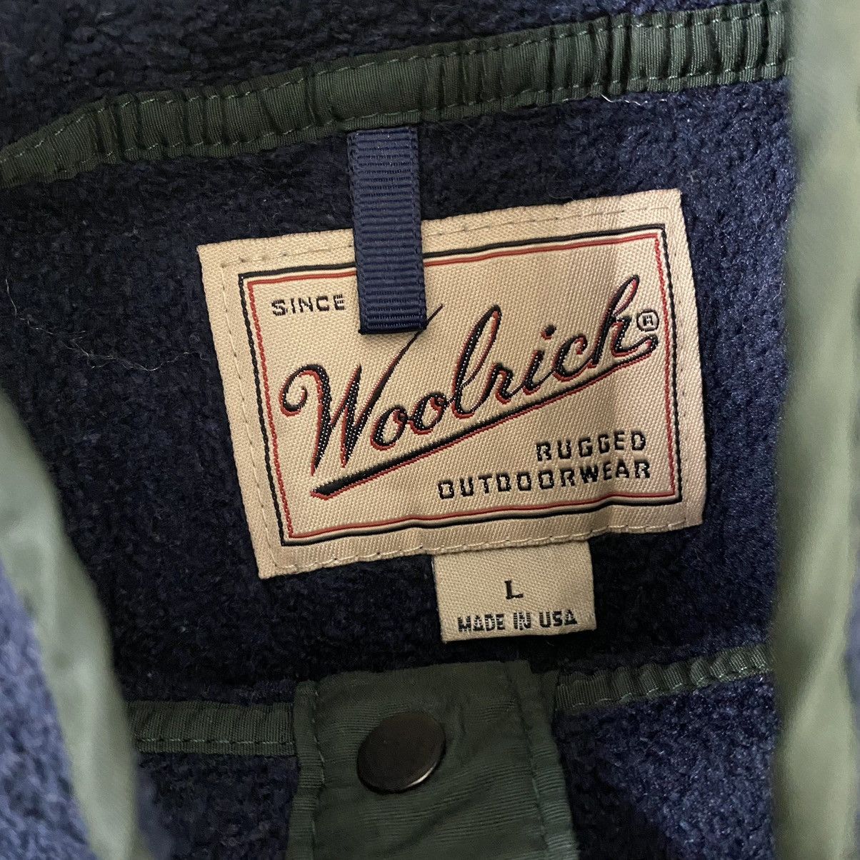 Woolrich Woolen Mills WOOLRICH HALF SNAP BUTTON FLEECE JACKET Size US L / EU 52-54 / 3 - 6 Thumbnail