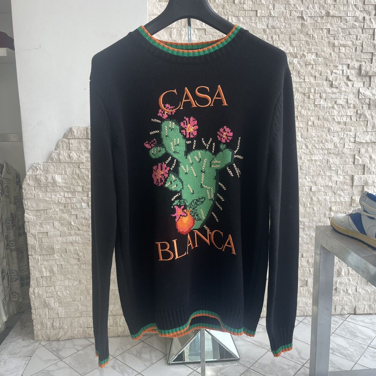 Casablanca Casablanca Intarsia Knit Sweater Size M Size US M / EU 48-50 / 2 - 1 Thumbnail