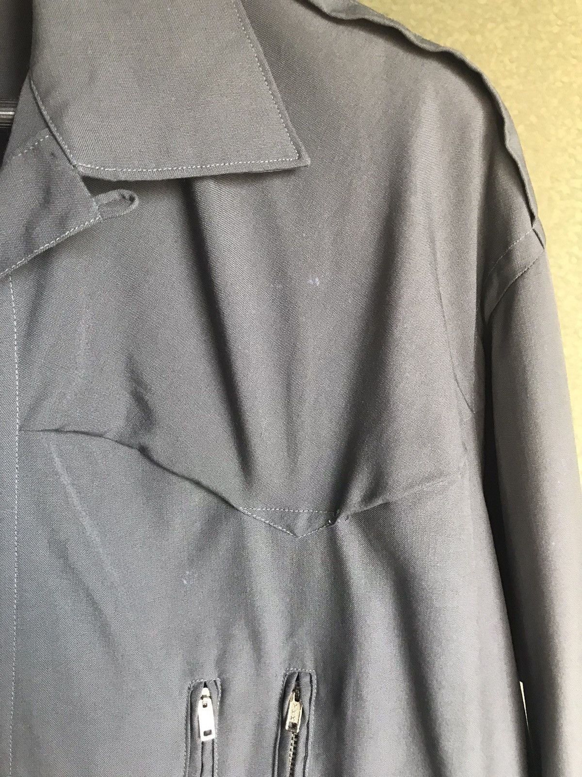 Yohji Yamamoto AW91 Popover Shirt with Upside Down Tag Size US M / EU 48-50 / 2 - 6 Thumbnail