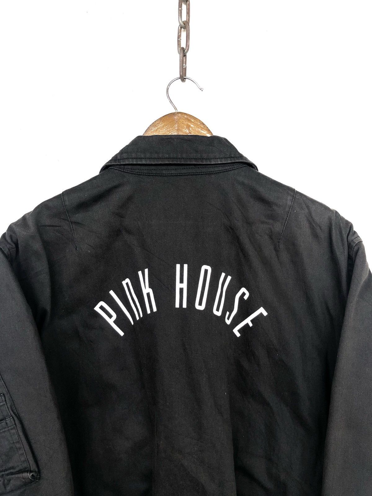 Karl Helmut OG Pink House 🇯🇵 SpellOut MA-1 Aviator Flight Jacket Size US M / EU 48-50 / 2 - 6 Thumbnail