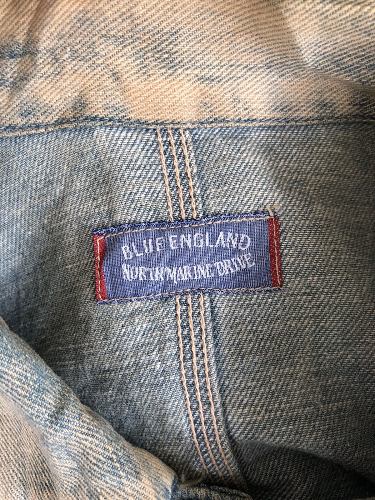 Carhartt 🏴󠁧󠁢󠁥󠁮󠁧󠁿 60s Repro Indigo Patina Distress Denim Jacket Size US XL / EU 56 / 4 - 8 Thumbnail