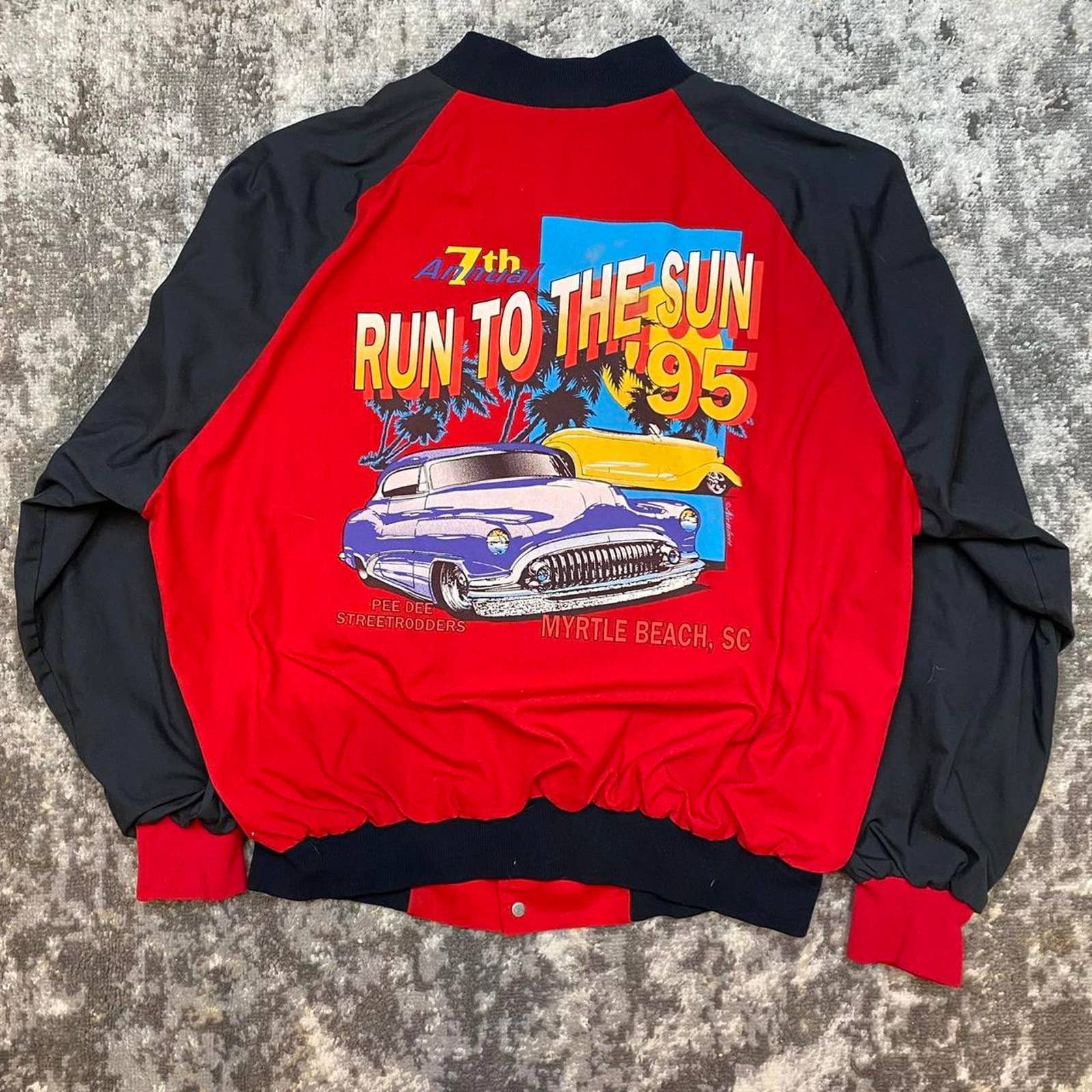 Vintage Vintage 90s Hot Rod Car Bomber Jacket | Grailed