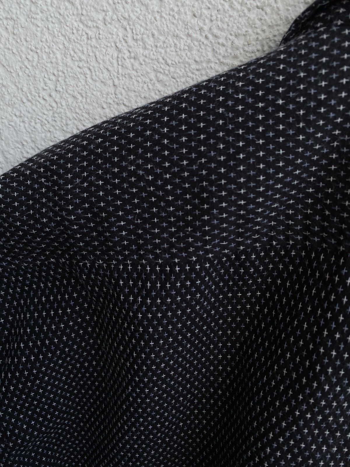 ♱ ♱ ♱ Crosses YSL Shirt Black Button Up Short Sleeve Collar