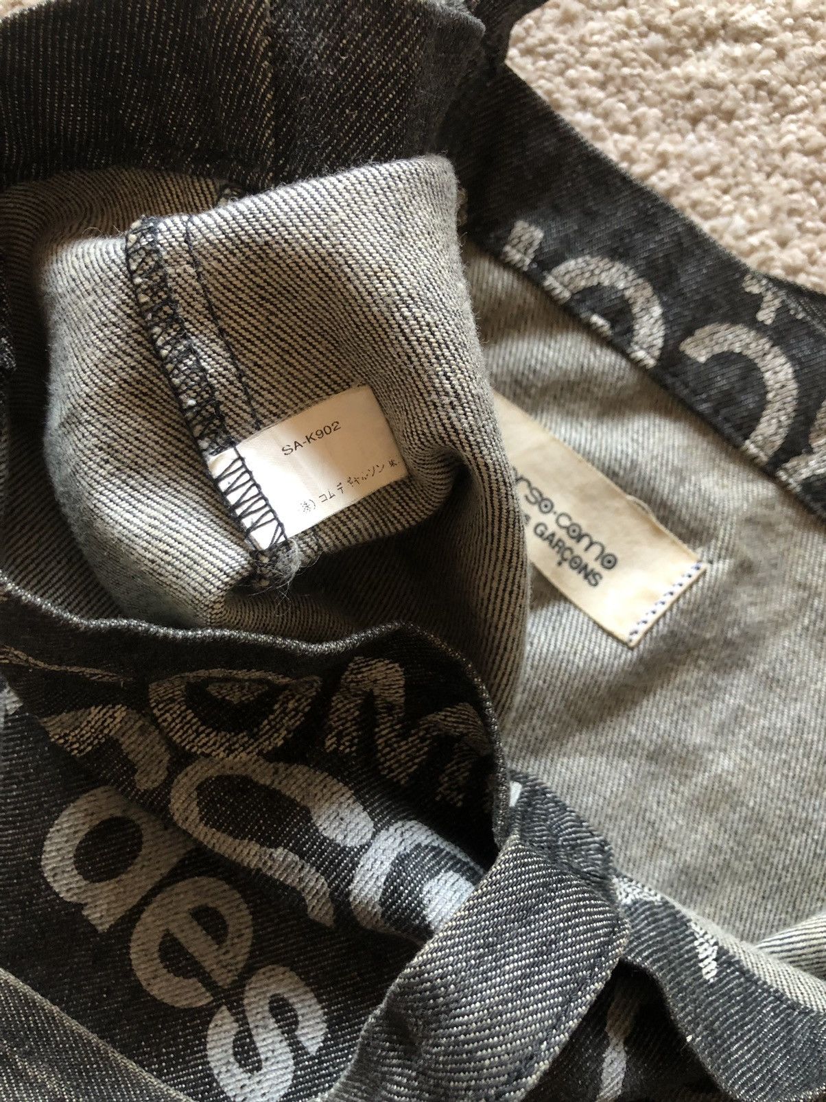 Comme des Garcons Homme Comme des Garcons x 10 Corso Como Printed denim Tote Bag Size ONE SIZE - 5 Thumbnail