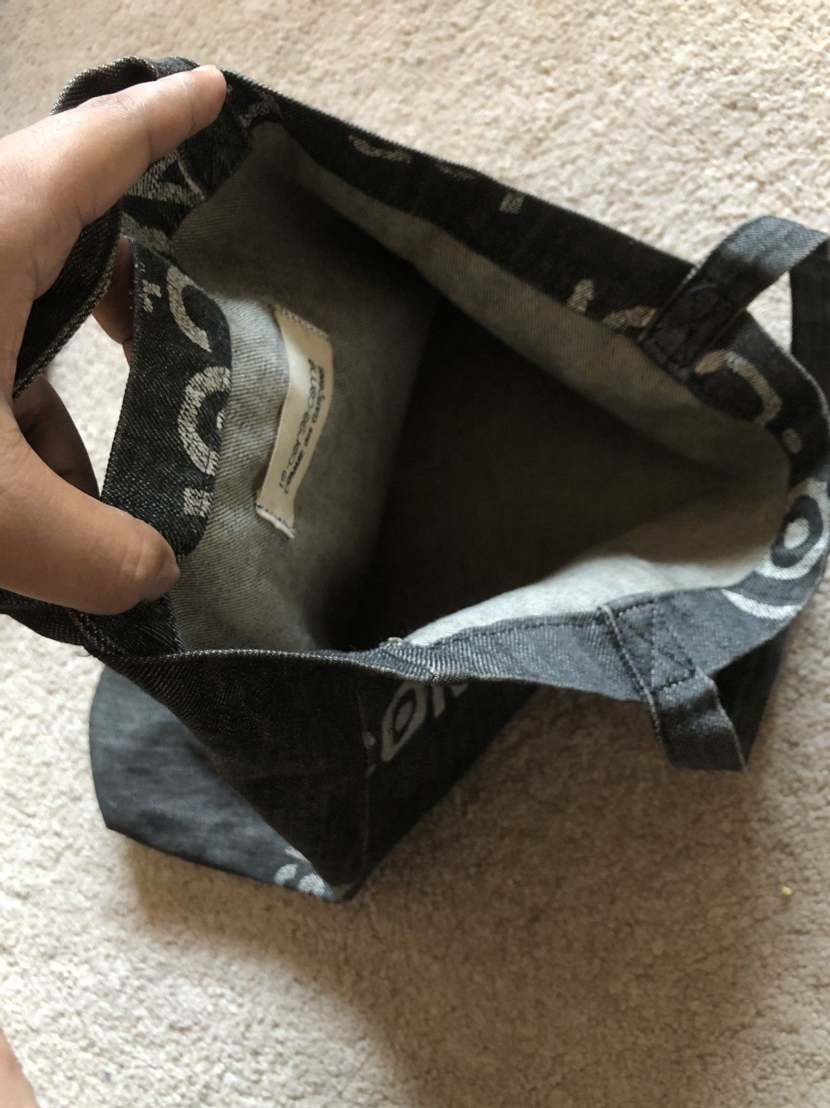 Comme des Garcons Homme Comme des Garcons x 10 Corso Como Printed denim Tote Bag Size ONE SIZE - 4 Thumbnail
