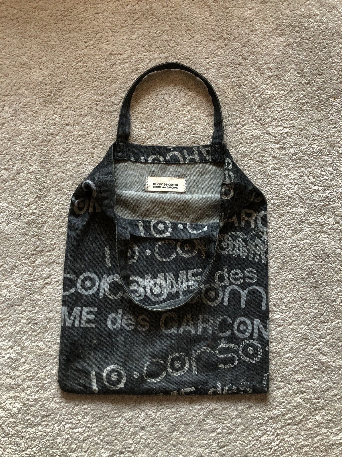 Comme des Garcons Homme Comme des Garcons x 10 Corso Como Printed denim Tote Bag Size ONE SIZE - 2 Thumbnail