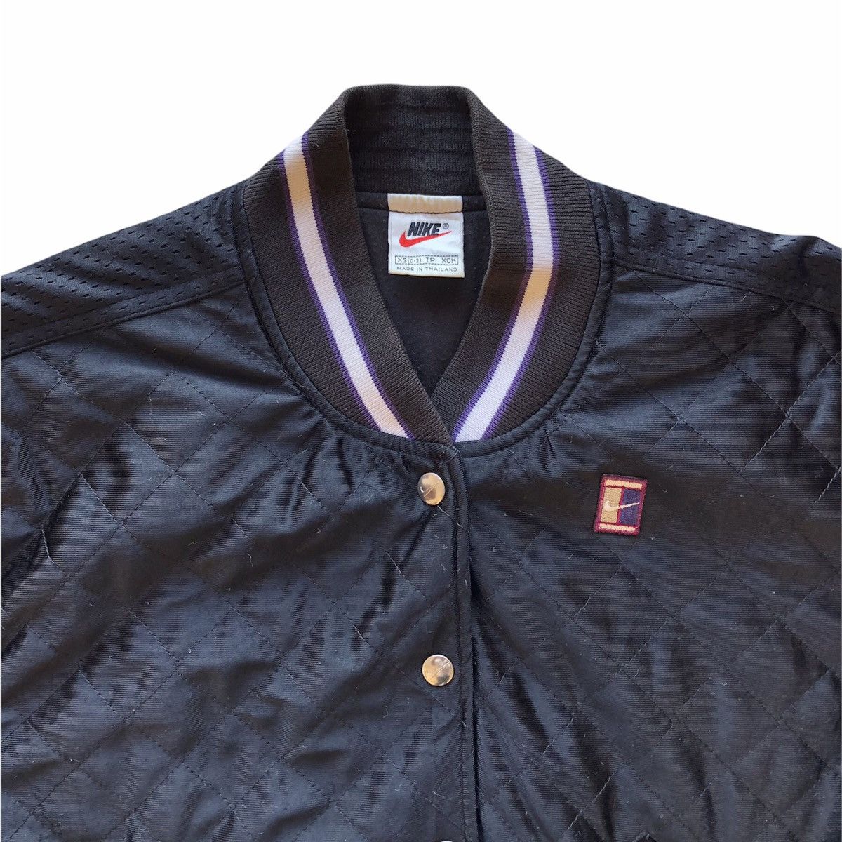 Nike Vintage 90's Nike Court Quilted Puffer Jacket Size M / US 6-8 / IT 42-44 - 2 Thumbnail