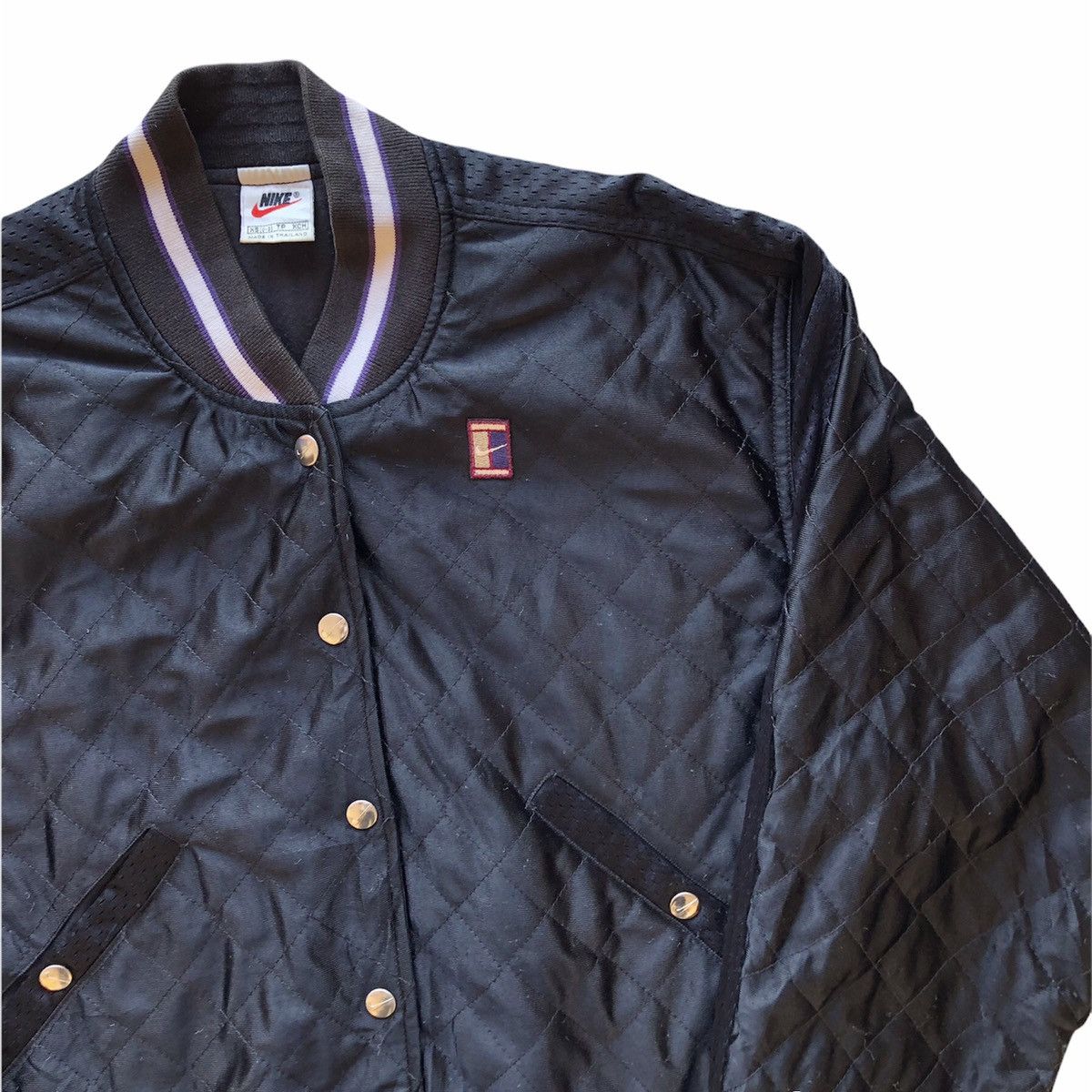 Nike Vintage 90's Nike Court Quilted Puffer Jacket Size M / US 6-8 / IT 42-44 - 3 Thumbnail