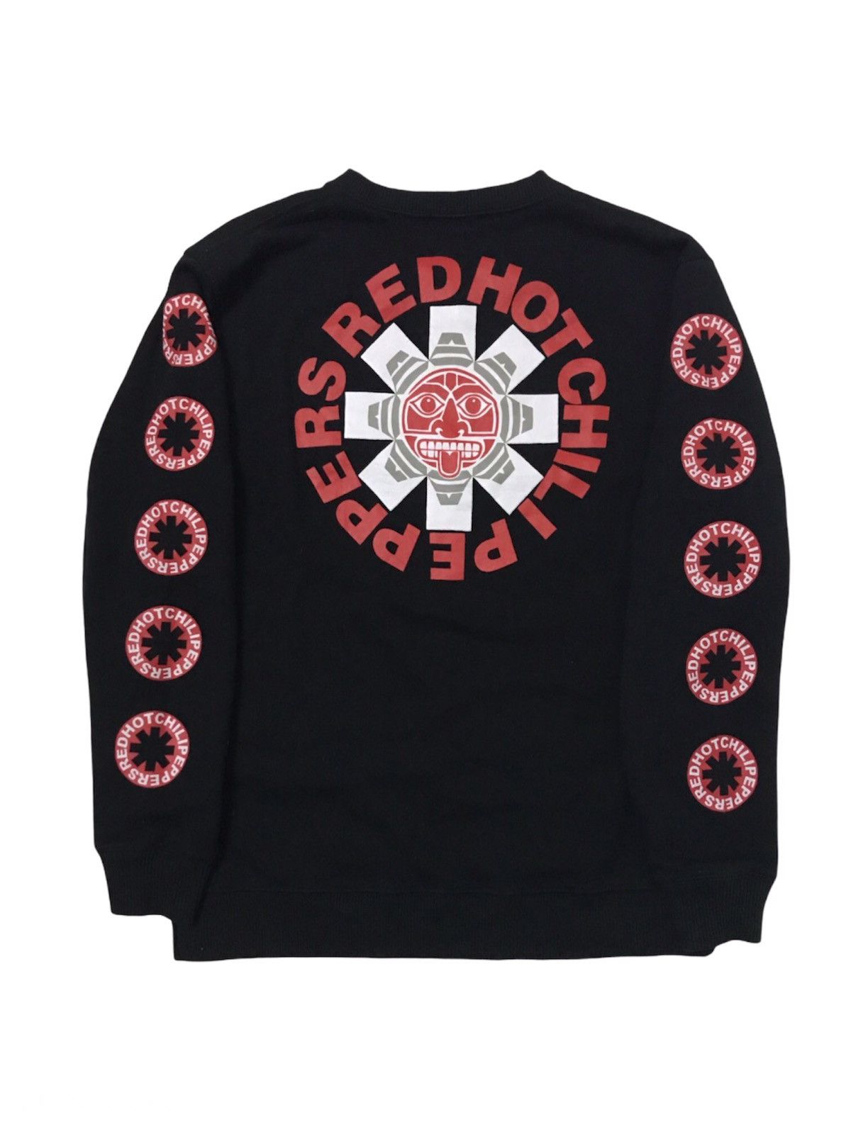image of Alternative x Band Tees Printed Design Red Hot Chili Peppers Sweatshirt in Black (Size Medium)