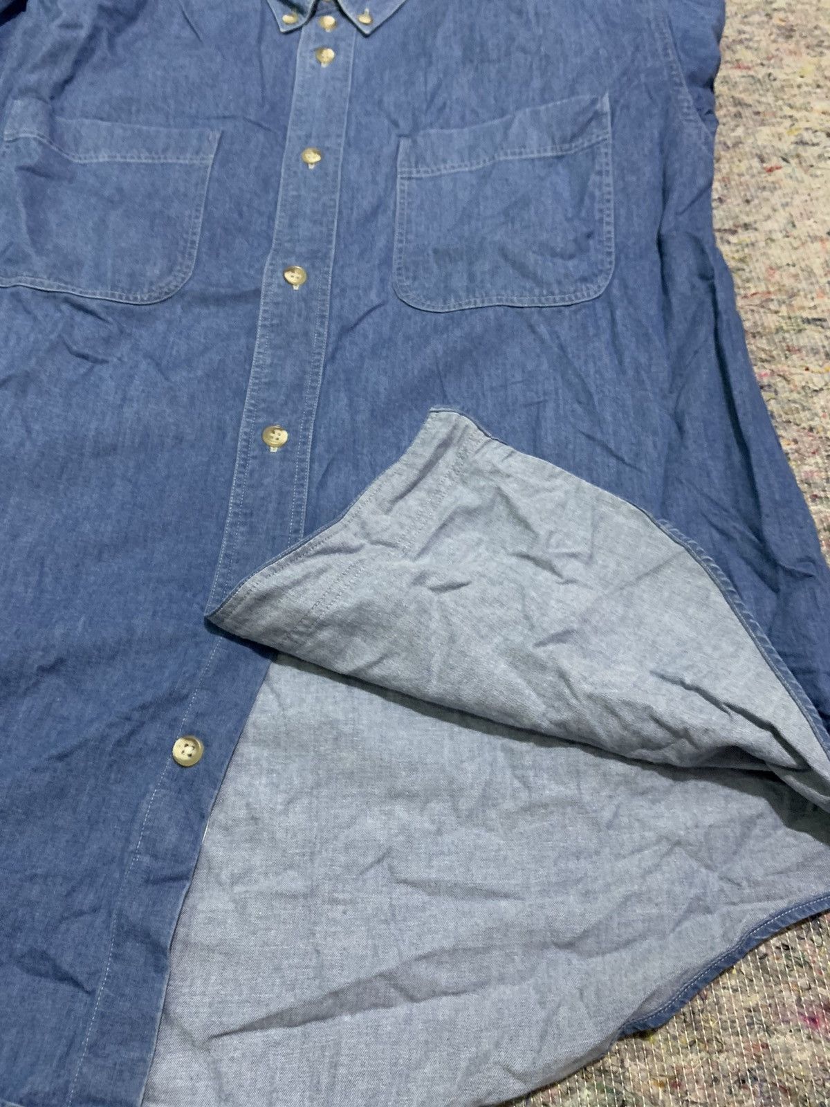 💸BINDINGOFFER💸Vintage 90s issey miyake chambray shirt
