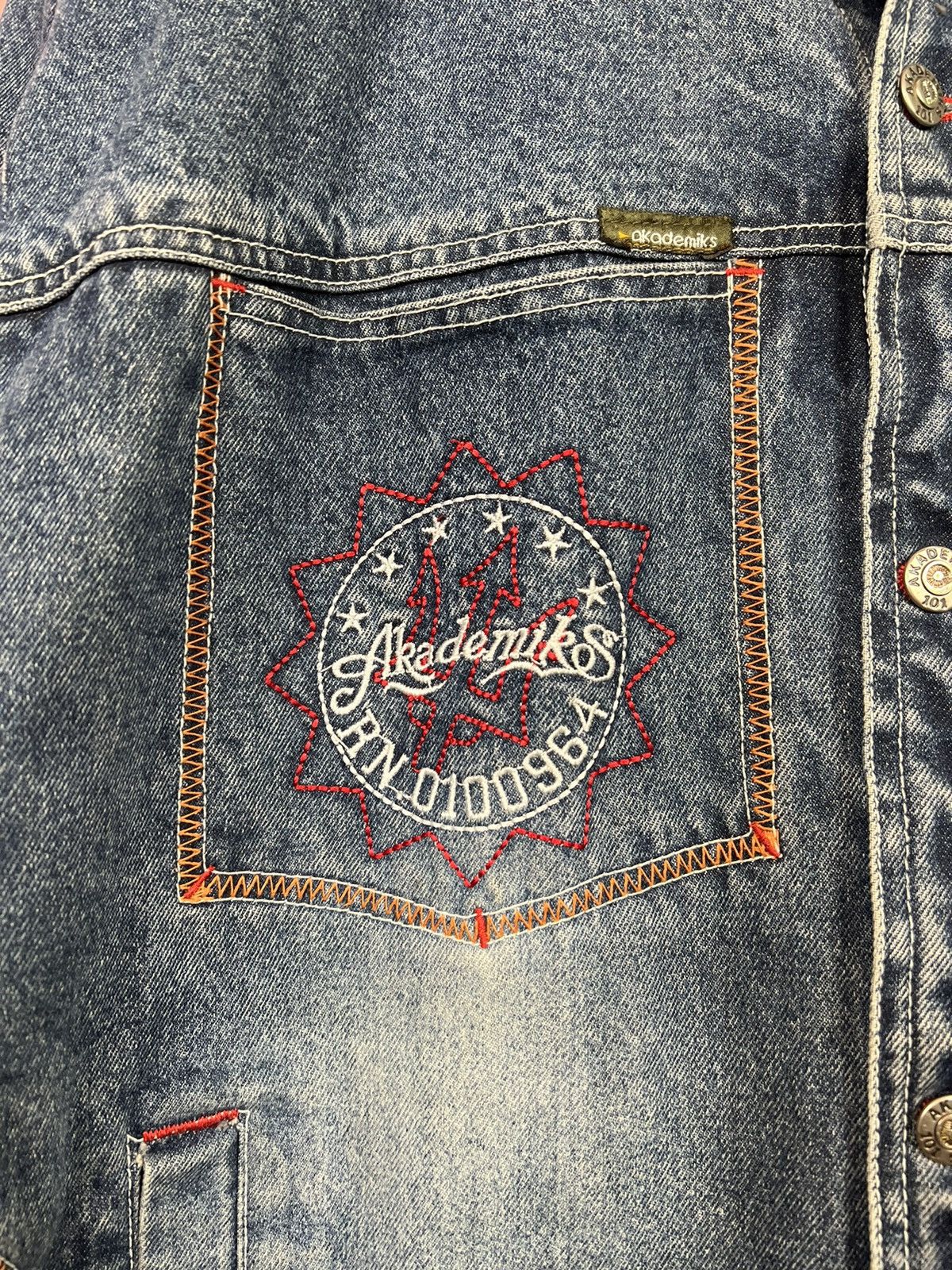 Akademiks Akademiks vintage rare jeans jacket rare rap pversized Size US XXL / EU 58 / 5 - 3 Thumbnail