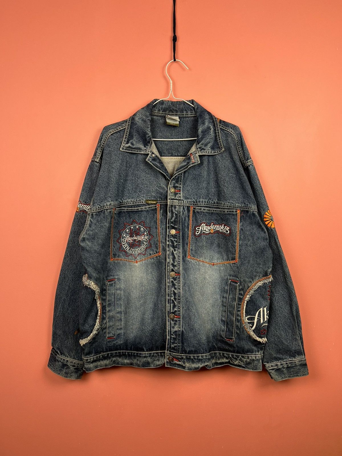Akademiks Akademiks vintage rare jeans jacket rare rap pversized Size US XXL / EU 58 / 5 - 1 Thumbnail