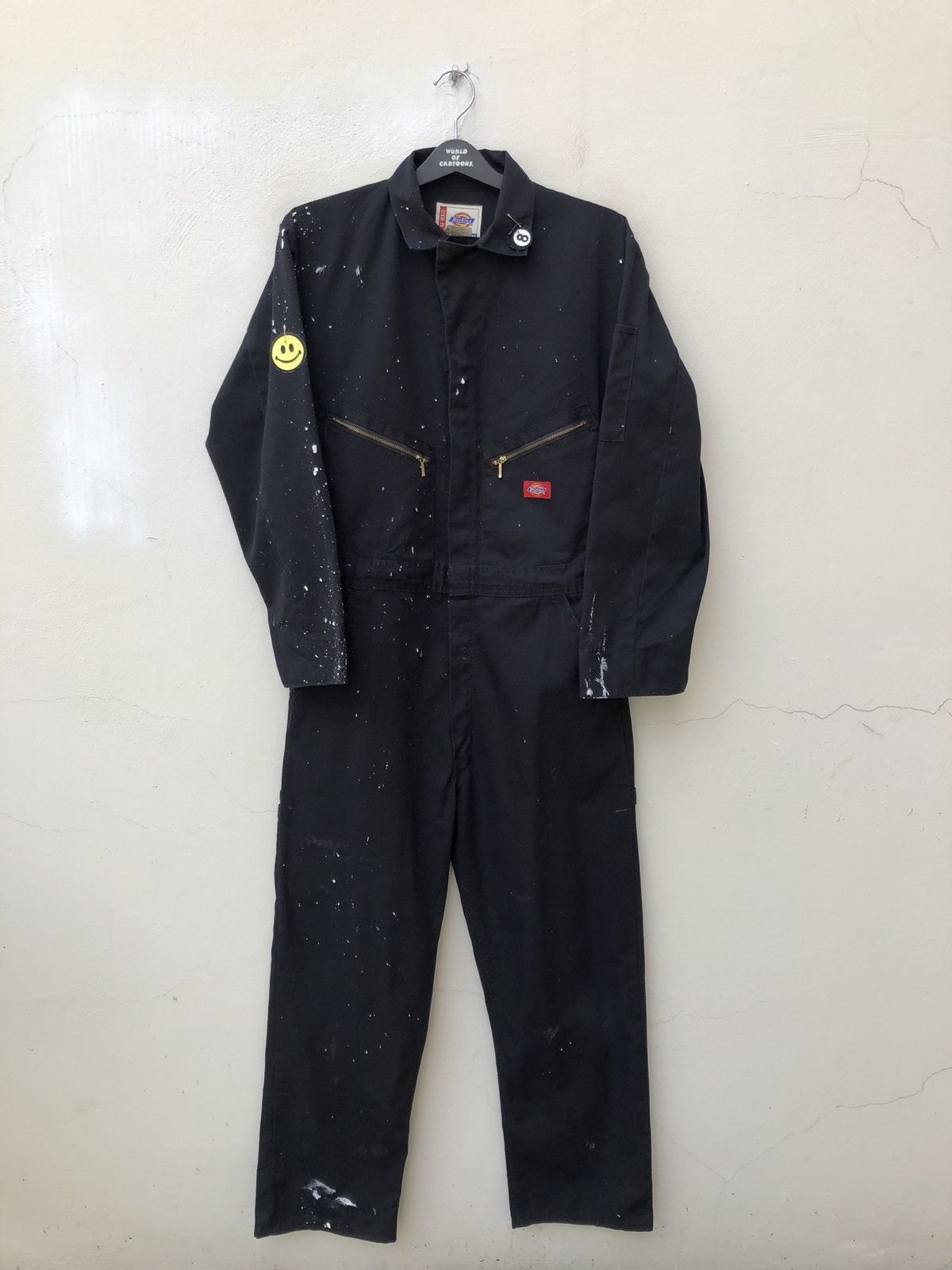Dickies × Vintage Vintage Dickies Paint Splash Black Coverall Size US 36 / EU 52 - 1 Thumbnail