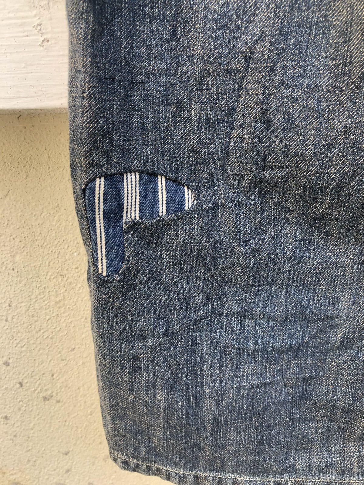Buzz Rickson's Inpaichthys Kerri Japan Patchwork Coverall Denim Jumpsuit Size US 34 / EU 50 - 17 Thumbnail