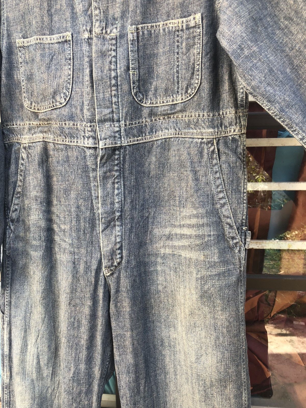Buzz Rickson's Inpaichthys Kerri Japan Patchwork Coverall Denim Jumpsuit Size US 34 / EU 50 - 5 Thumbnail
