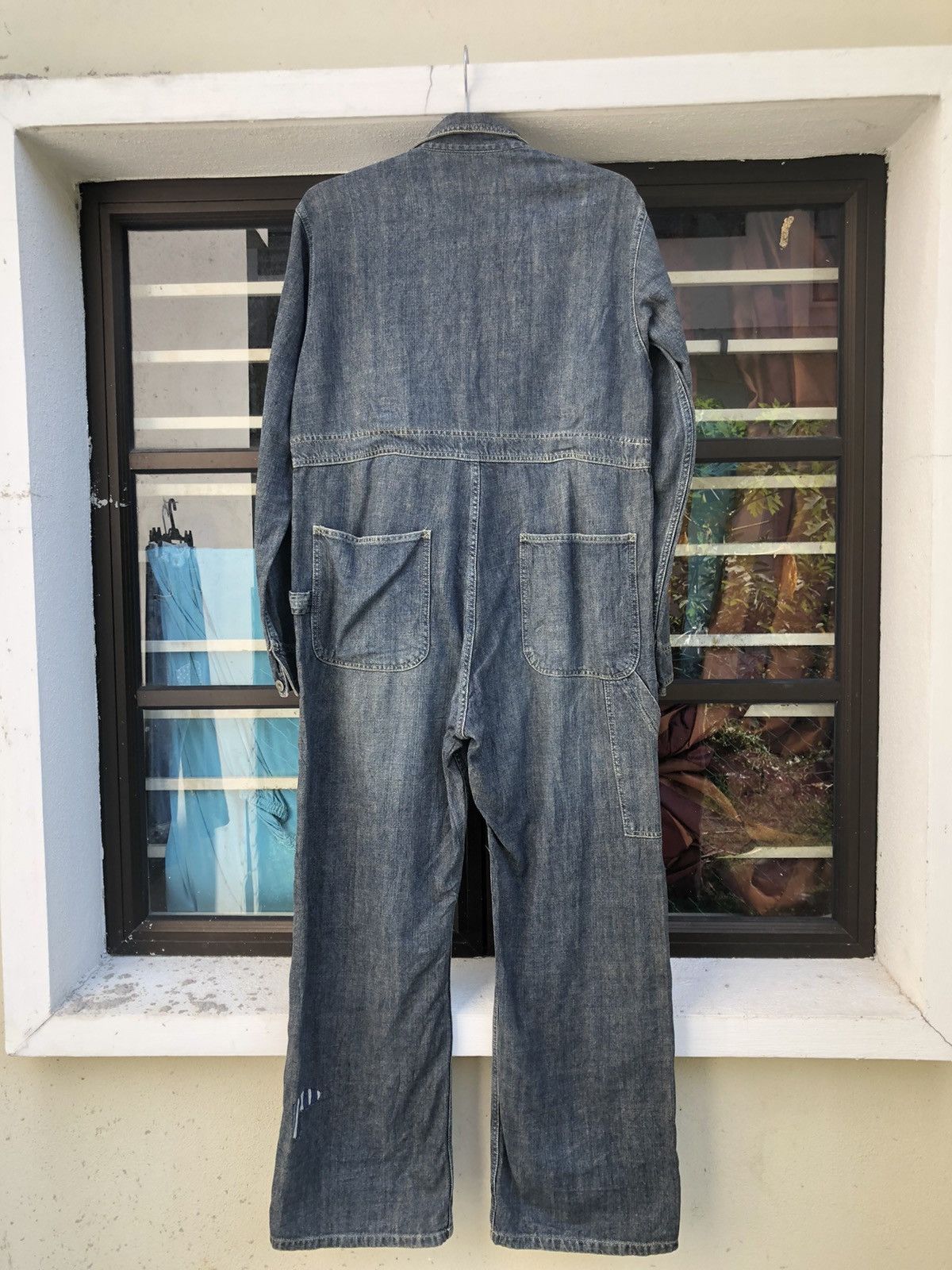 Buzz Rickson's Inpaichthys Kerri Japan Patchwork Coverall Denim Jumpsuit Size US 34 / EU 50 - 13 Thumbnail