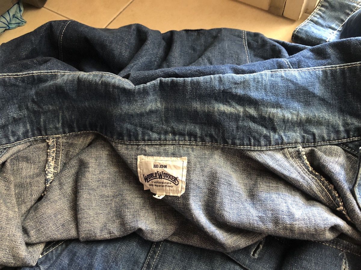 Big John Vintage Big John Japan Cargo Coverall Denim Jumpsuit Size US 34 / EU 50 - 20 Thumbnail