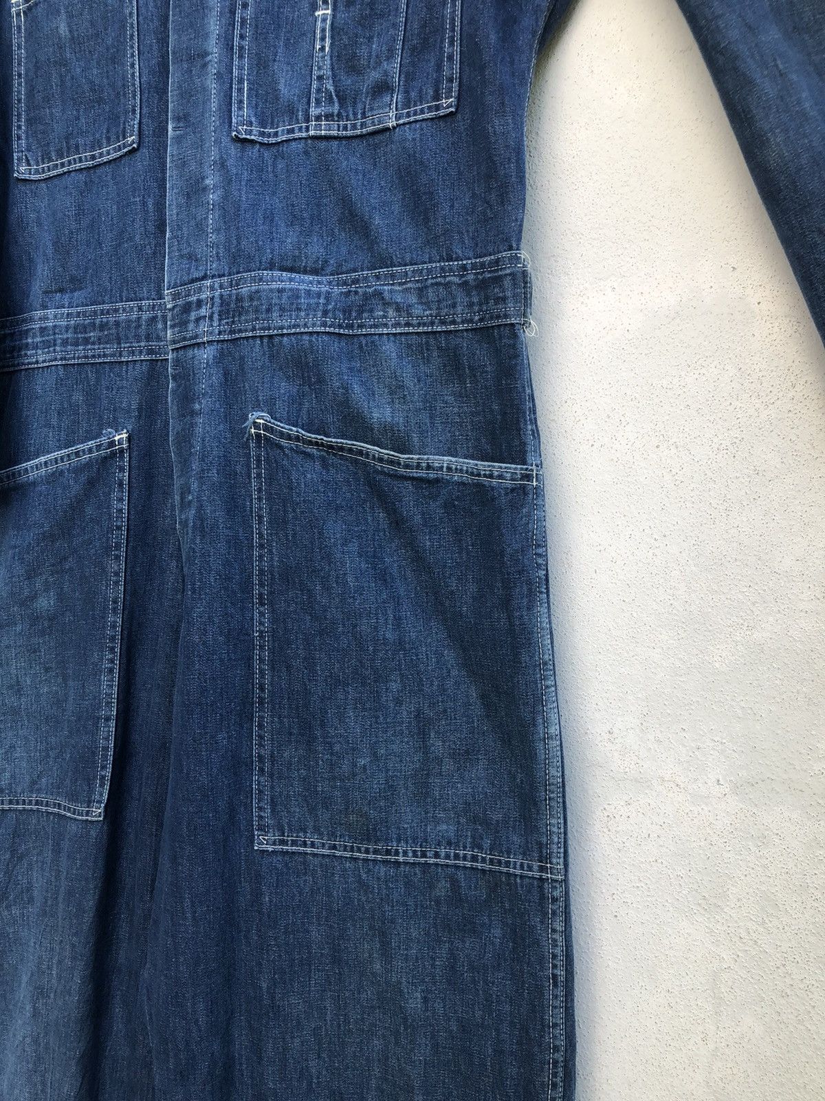 Big John Vintage Big John Japan Cargo Coverall Denim Jumpsuit Size US 34 / EU 50 - 6 Thumbnail