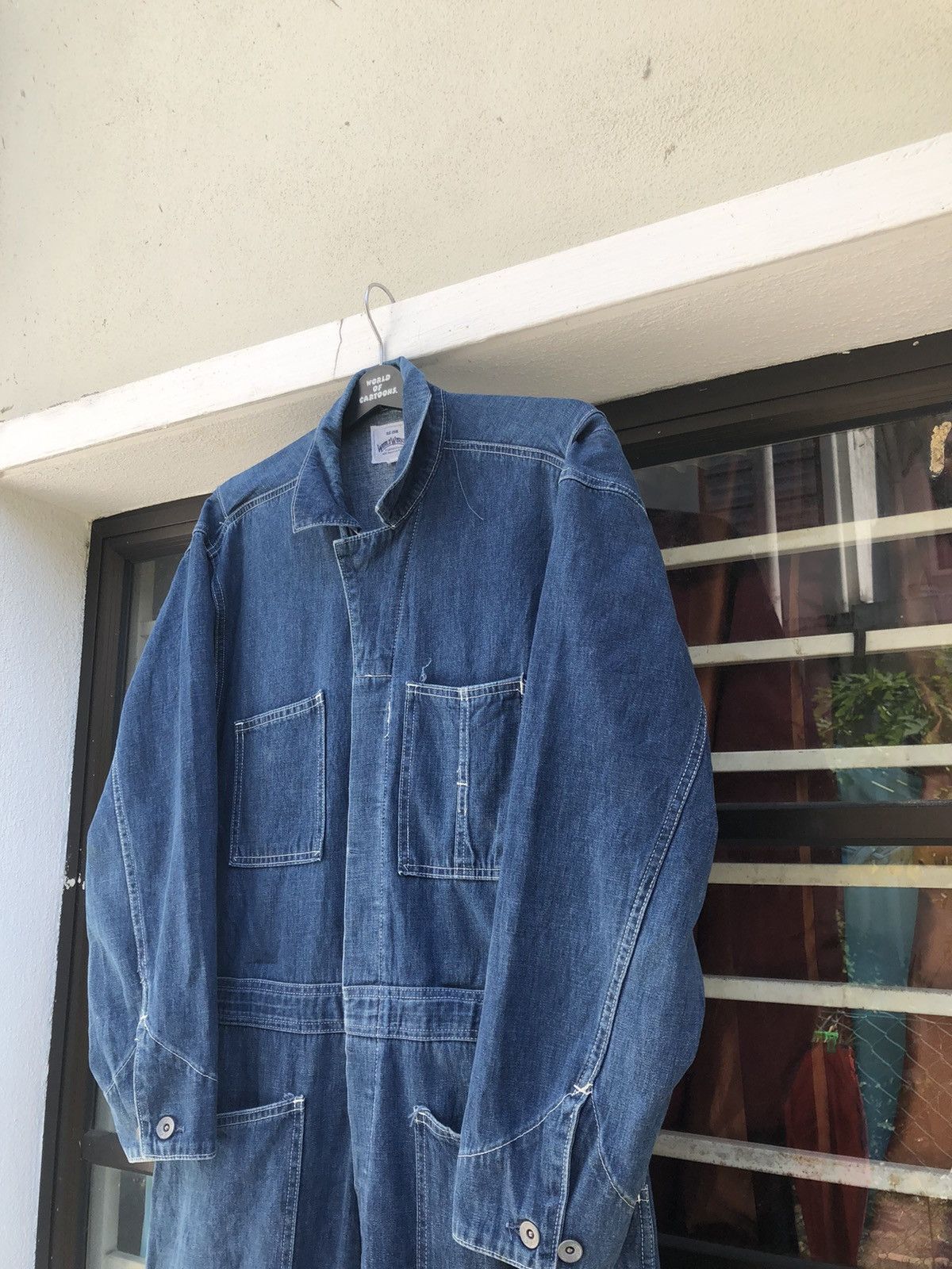 Big John Vintage Big John Japan Cargo Coverall Denim Jumpsuit Size US 34 / EU 50 - 3 Thumbnail