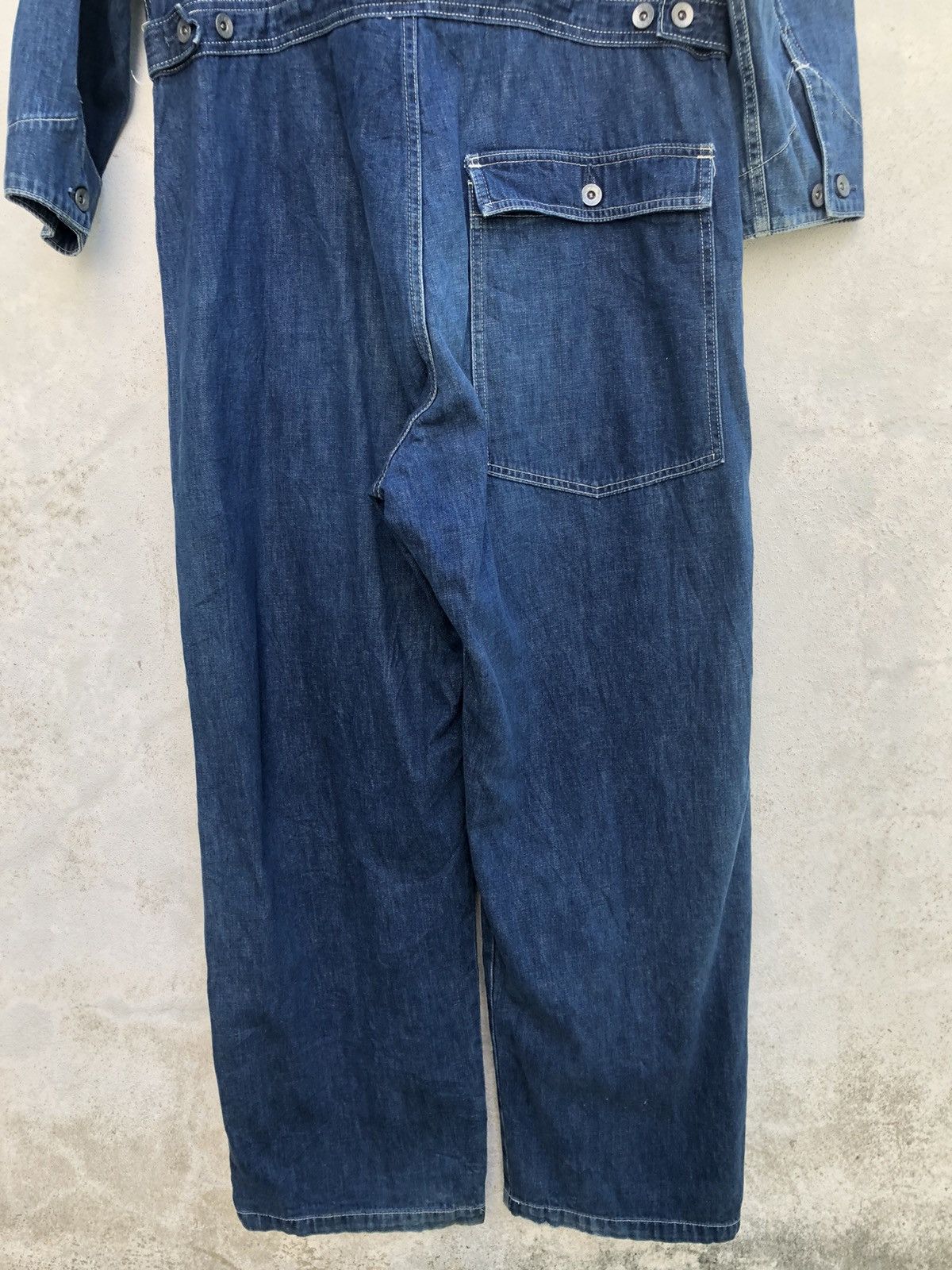 Big John Vintage Big John Japan Cargo Coverall Denim Jumpsuit Size US 34 / EU 50 - 16 Thumbnail