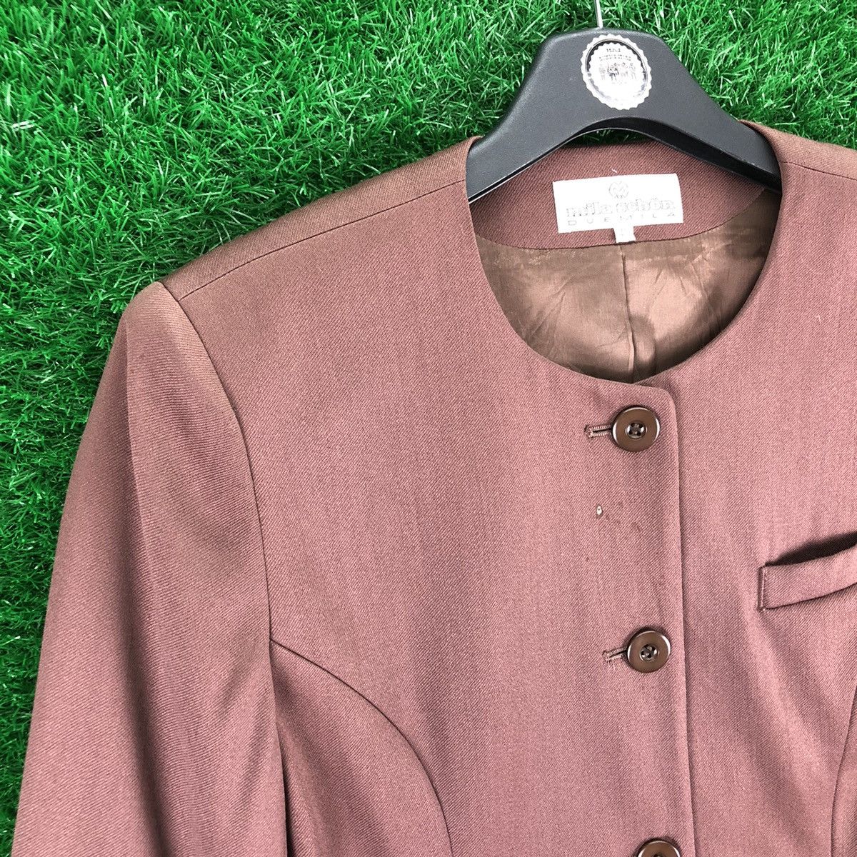 Mila Schon Vintage Mila Schon Due Mila Brown Cardi Coat Size S / US 4 / IT 40 - 2 Thumbnail