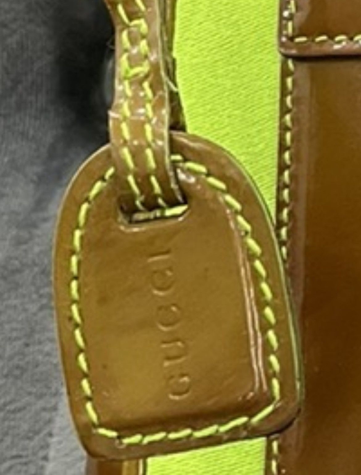 Gucci Auth vintage GUCCI Tote Green Patent Leather Shoulder Bag Size ONE SIZE - 25 Thumbnail