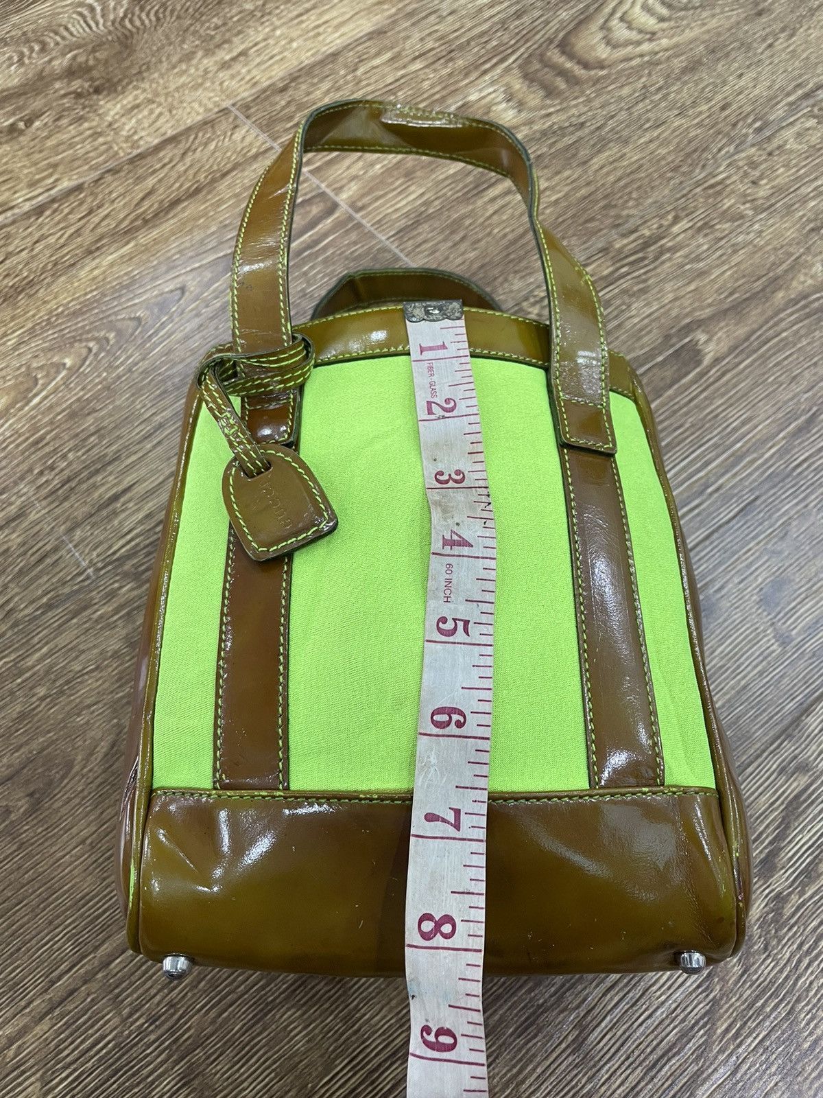 Gucci Auth vintage GUCCI Tote Green Patent Leather Shoulder Bag Size ONE SIZE - 16 Thumbnail