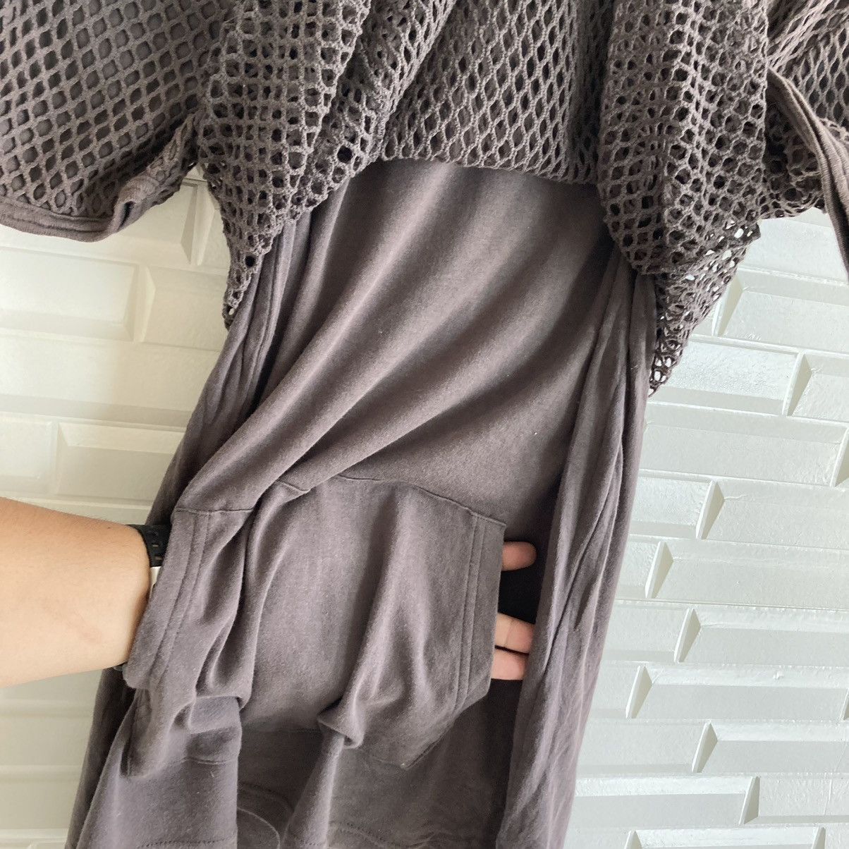 Japanese Brand Japanese Mesh Rare Tee Hooded Size US L / EU 52-54 / 3 - 10 Thumbnail