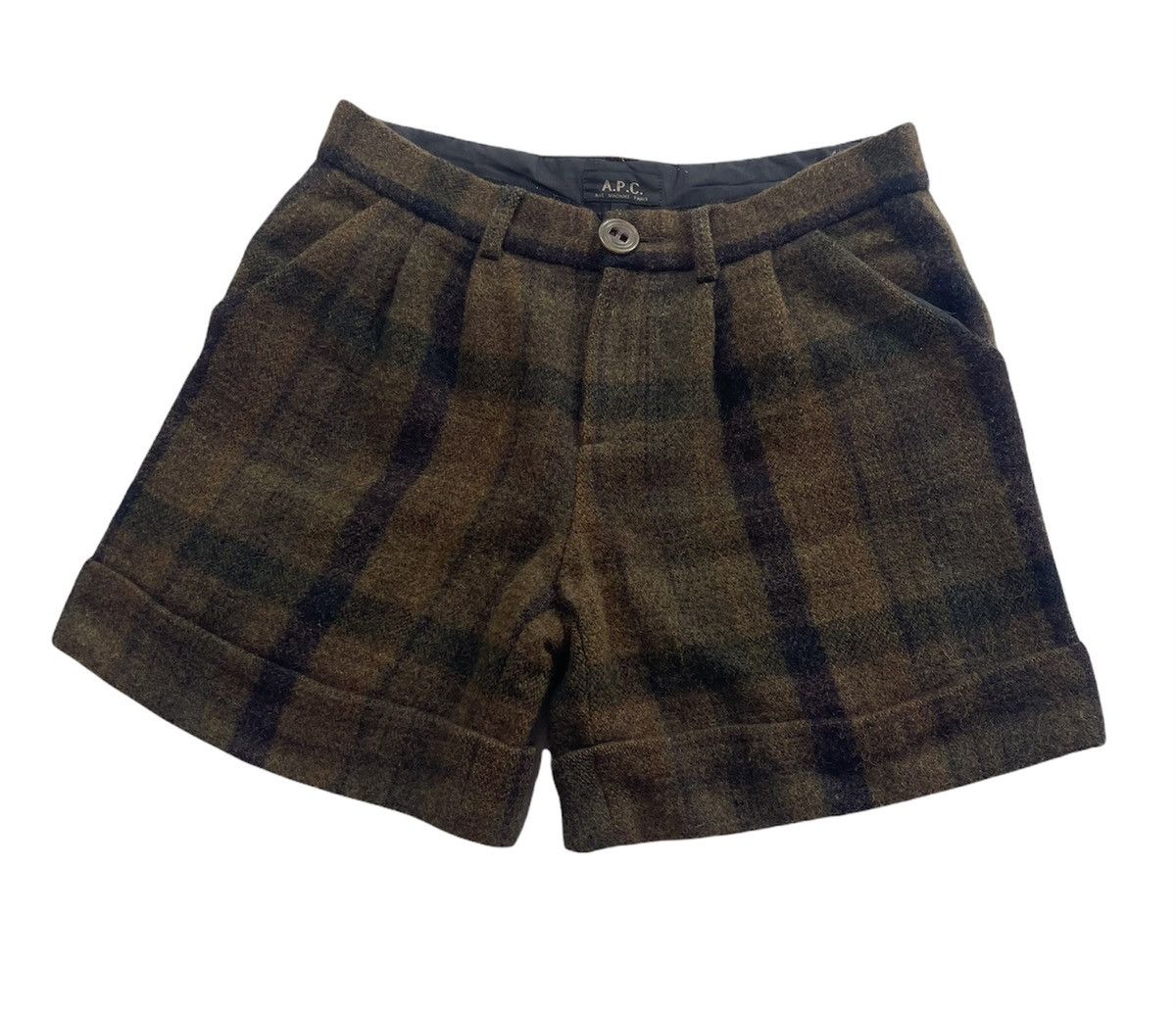 A.P.C. APC Wool Checkered Shorts Pants Size US 30 / EU 46 - 3 Thumbnail