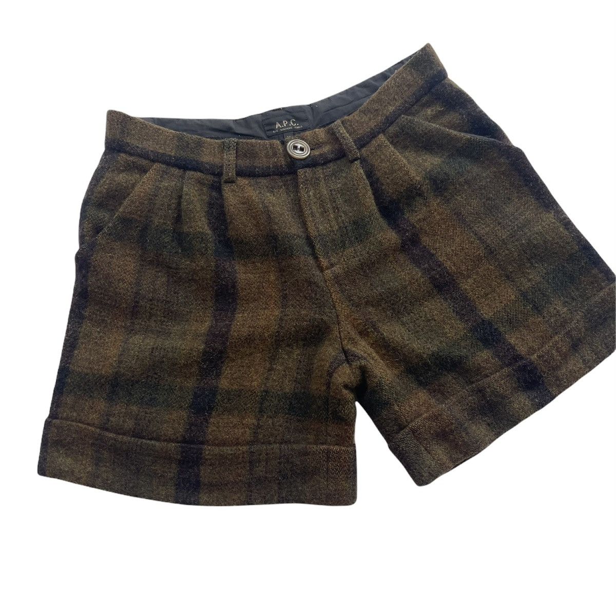 A.P.C. APC Wool Checkered Shorts Pants Size US 30 / EU 46 - 4 Thumbnail