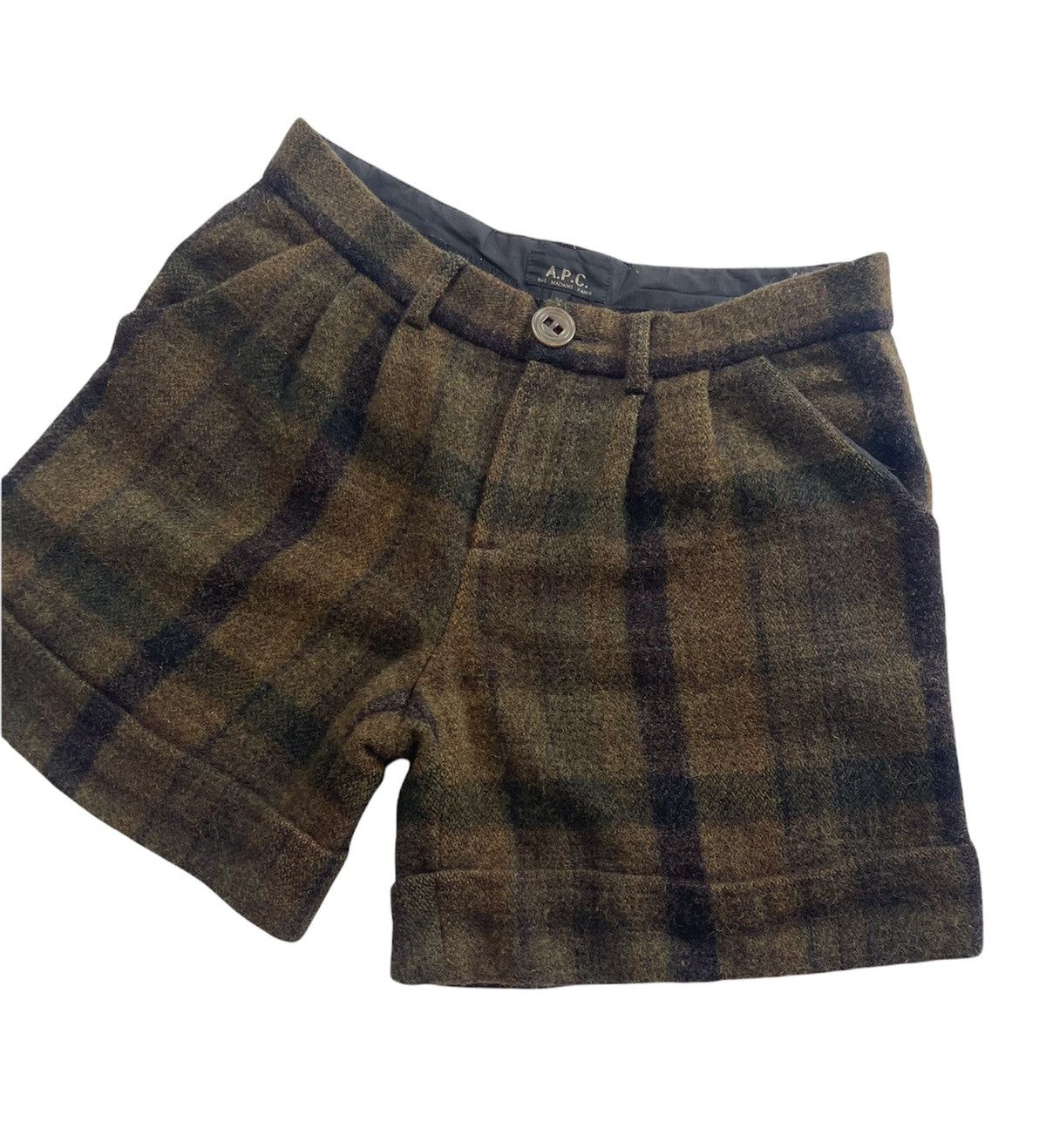 A.P.C. APC Wool Checkered Shorts Pants Size US 30 / EU 46 - 5 Thumbnail