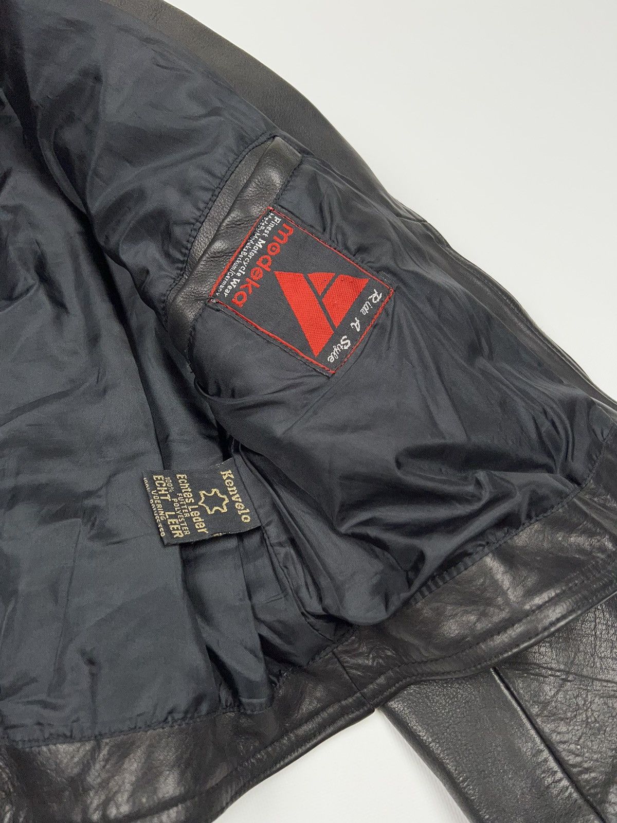 Genuine Leather Modeka Leather Biker Jacket Moto Racing Vintage Size S / US 4 / IT 40 - 12 Thumbnail