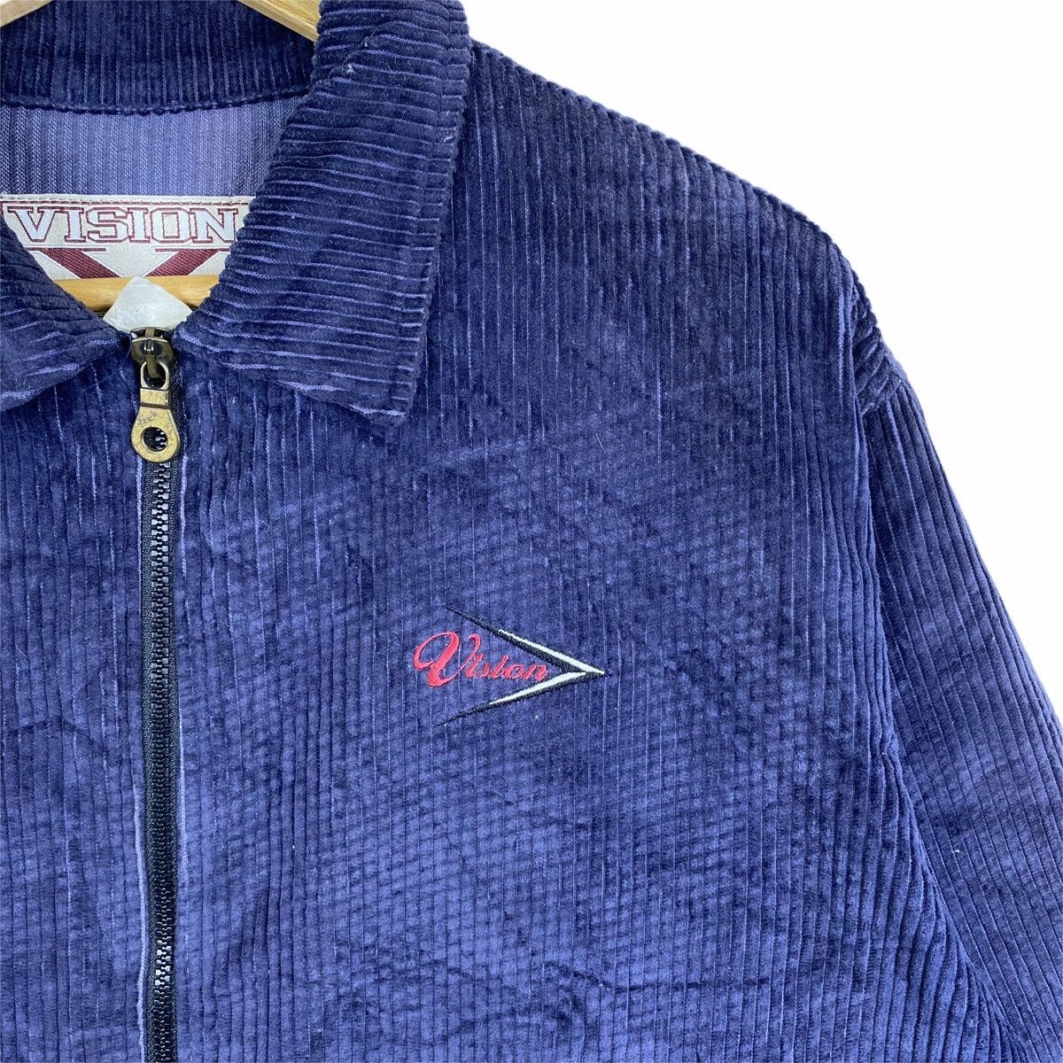 Vintage × Vision Streetwear Vintage VISION STREETWEAR Small Logo Coduroy Sweater Jacket Size US M / EU 48-50 / 2 - 7 Thumbnail
