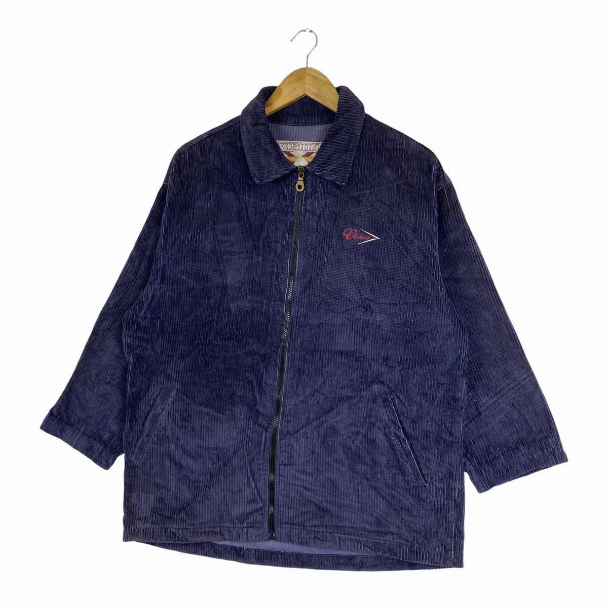 Vintage × Vision Streetwear Vintage VISION STREETWEAR Small Logo Coduroy Sweater Jacket Size US M / EU 48-50 / 2 - 4 Thumbnail