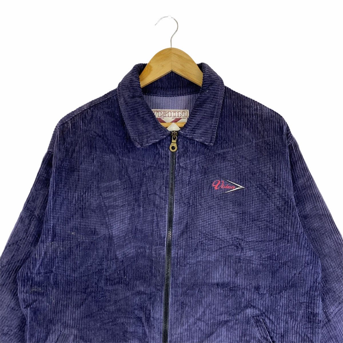 Vintage × Vision Streetwear Vintage VISION STREETWEAR Small Logo Coduroy Sweater Jacket Size US M / EU 48-50 / 2 - 5 Thumbnail