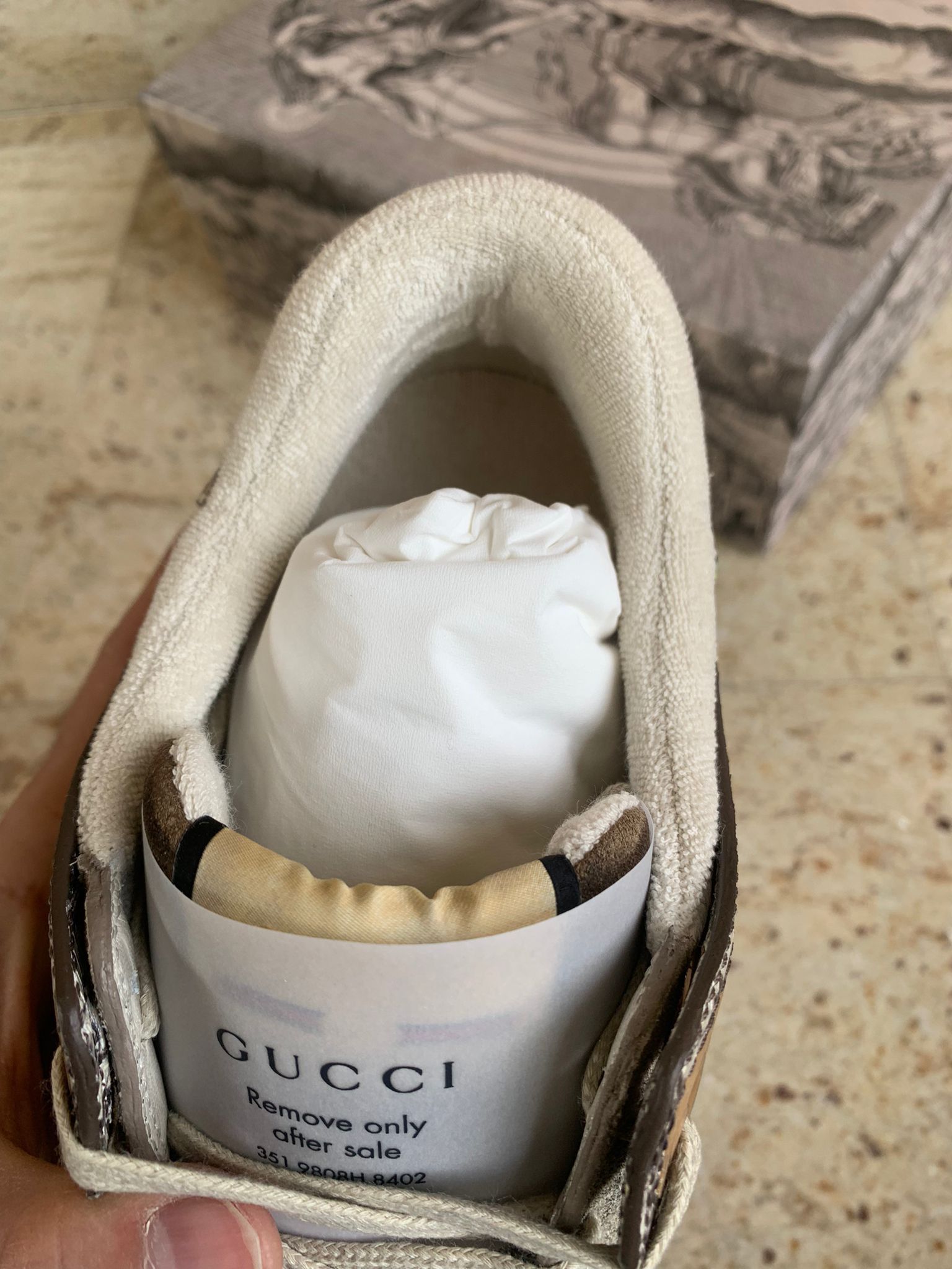 Gucci o1rshd1 Miro Soft Logo Runner Trainer in Brown / Multi Size US 8 / EU 41 - 9 Thumbnail