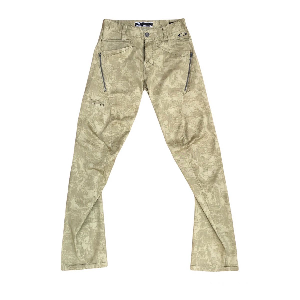 image of Oakley Symenttrical Leg Abstract Camouflage Slimfit W28" in Yellow, Men's