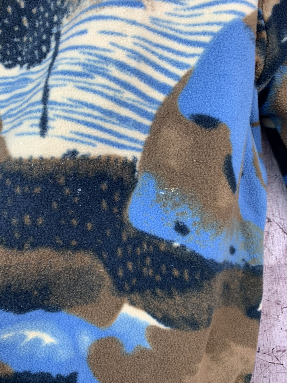 Vintage Vintage Printed Fleece Fleece Jacket Size US XL / EU 56 / 4 - 13 Thumbnail