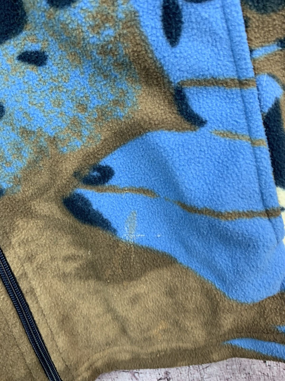 Vintage Vintage Printed Fleece Fleece Jacket Size US XL / EU 56 / 4 - 8 Thumbnail