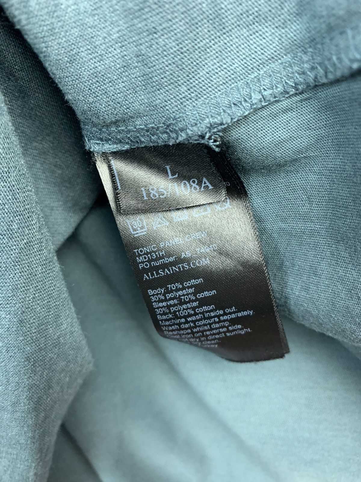 Allsaints Allsaints Mens Tonic Panel Crew T Shirt Size US L / EU 52-54 / 3 - 4 Thumbnail