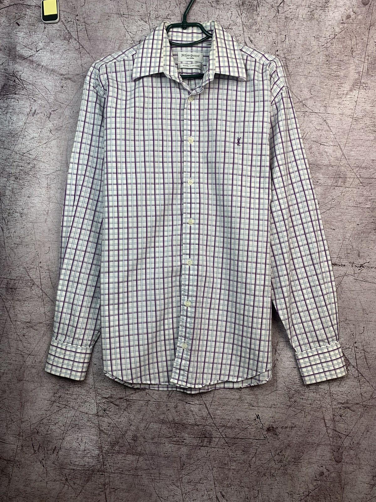 Yves Saint Laurent Yves Saint Laurent Vintage YSL Long Sleeve Shirt Size US M / EU 48-50 / 2 - 1 Thumbnail